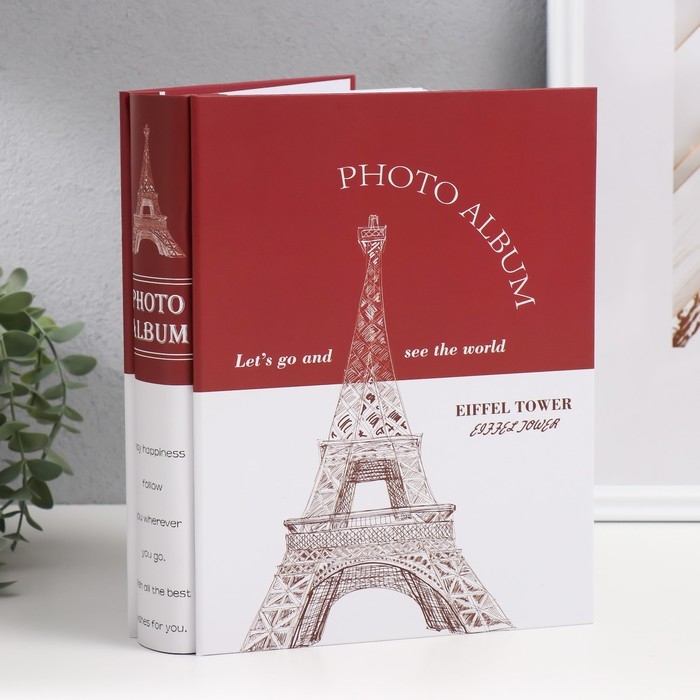 Фотоальбом на 200 фото 10х15 см  Фотоальбом на 200 фото 10х15 см "Мост" в коробке МИКС 26х20,5х5,5 см