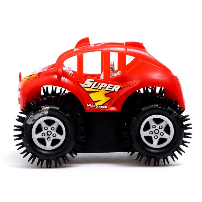 Джип-перевёртыш «Трюкач», работает от батареек, цвет красный