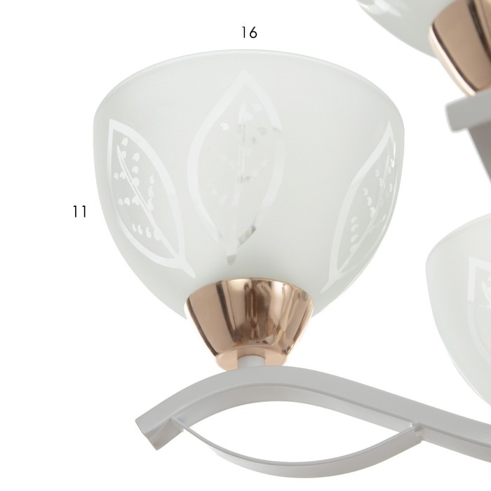 Люстра Люстра "Беалин" 5хЕ27 40Вт белый 54х54х56 см BayerLux