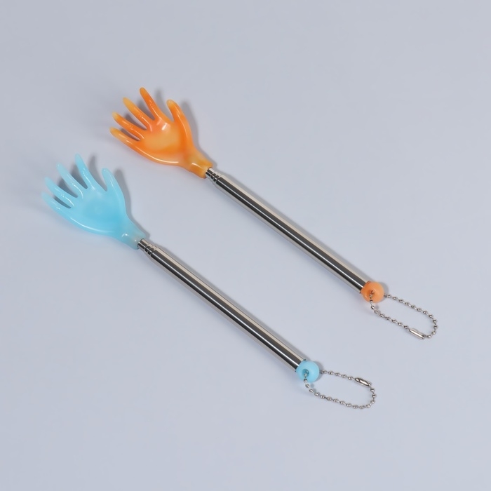 Массажёр - чесалка, универсальный, с раздвижной ручкой, с подвесом, 18,5/44,5 см, цвет МИКС Массажёр - чесалка, универсальный, с раздвижной ручкой, с подвесом, 18,5/44,5 см, цвет МИКС