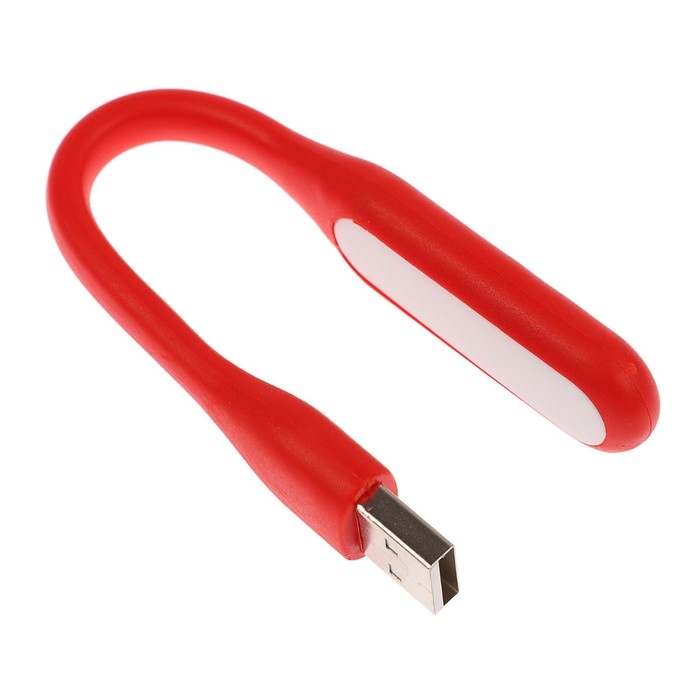 Светильник светодиодный Luazon A-05, USB, гибкий, 5 Ватт, 6 диодов, красный Светильник светодиодный Luazon A-05, USB, гибкий, 5 Ватт, 6 диодов, красный