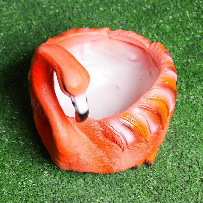 Фигурное кашпо Фигурное кашпо "Фламинго" большой H-23см, D-15см