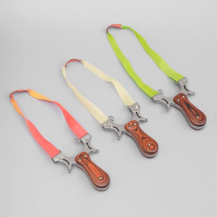 Рогатка металлическая с прицелом, деревянная рукоять, микс Рогатка металлическая с прицелом, деревянная рукоять, микс