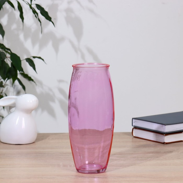 Ваза Ваза "Розовая" d-7см, 9,5х23,5см