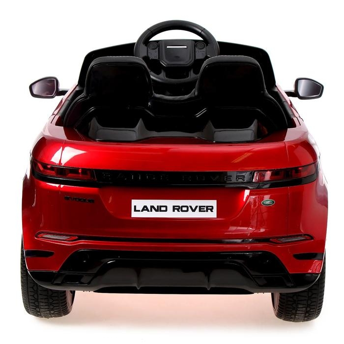 Электромобиль Range Rover Evoque, кожаное сидение, EVA колеса, цвет бордовый глянец Электромобиль Range Rover Evoque, кожаное сидение, EVA колеса, цвет бордовый глянец