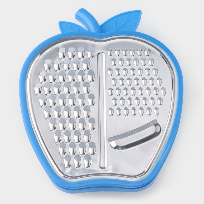 Тёрка с контейнером Доляна «Яблоко», 20×15×4 см, цвет МИКС Тёрка с контейнером Доляна «Яблоко», 20×15×4 см, цвет МИКС