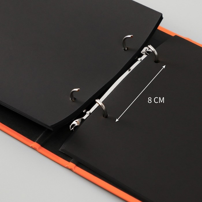 Фотоальбом 25 листов (уголки+кольца) Фотоальбом 25 листов (уголки+кольца) "Звезда" тиснение 19х27х3 см