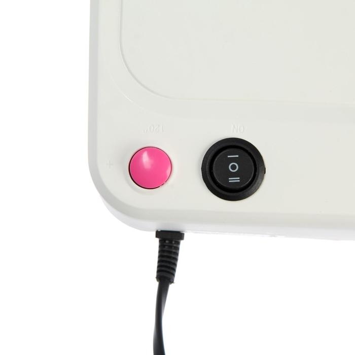 Лампа для гель-лака Luazon LUF-10, UV, 36 Вт, 3 диода, таймер 120 с, 220 В, белая Лампа для гель-лака Luazon LUF-10, UV, 36 Вт, 3 диода, таймер 120 с, 220 В, белая