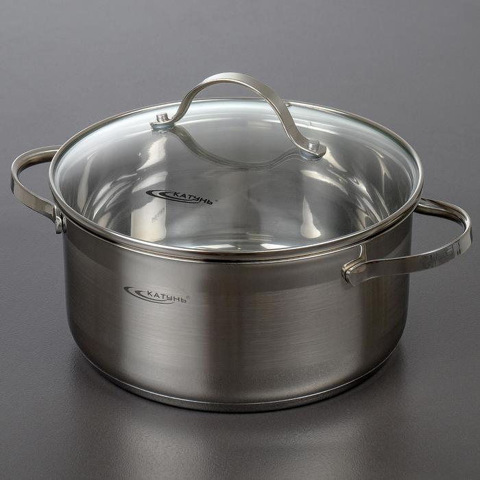 Кастрюля «Альта», 4.2 л, d=22 см, капсульное дно, индукция Кастрюля «Альта», 4.2 л, d=22 см, капсульное дно, индукция