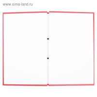 Папка "Дипломная работа" А4 на болтах, бумвинил, без бумаги, цвет красный (вместимость до 300 листов)