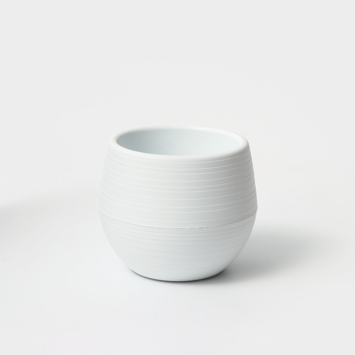 Горшок для цветов с поддоном «Япония», 450 мл, d=12 см, h=10 см, цвет белый Горшок для цветов с поддоном «Япония», 450 мл, d=12 см, h=10 см, цвет белый