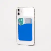 Картхолдер на телефон клеящийся, цвет синий