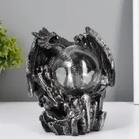 Плазменный шар 7421135G черный с серебряной патиной 15&times;15&times;17.5 см