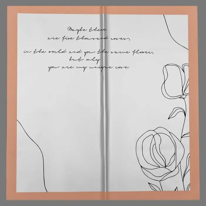 Пленка для цветов матовая, «Поэма», 57×57 см, персиковый Пленка для цветов матовая, «Поэма», 57×57 см, персиковый