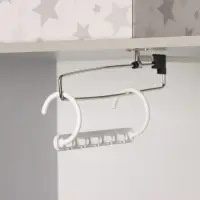 Вешалка органайзер трансформер, 24 см, 5 крючков, белая