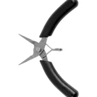 Круглогубцы для электроники ТУНДРА mini, нерж. сталь, противоскользящие рукоятки, 90 мм