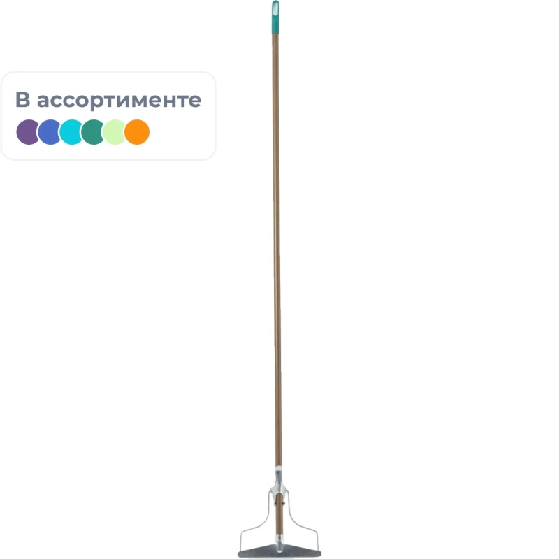 Швабра тряпкодержатель с металлическим черенком 1,2м  микс_11000708