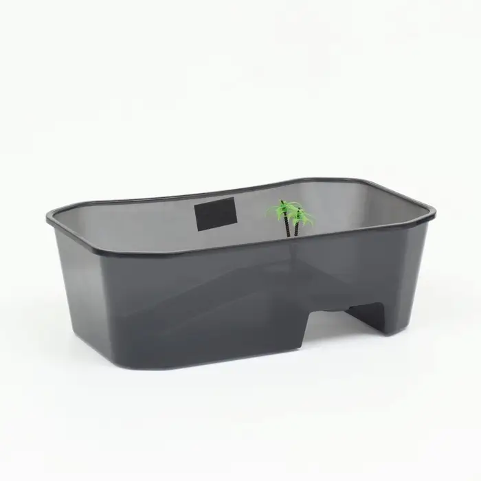 Отсадник для черепах, 40&times;24.5&times;13 см, пластик, чёрный