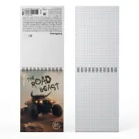 Блокнот А6 ErichKrause Road Beast, 80 листов в клетку, МИКС