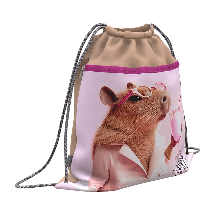 Мешок для обуви с карманом 490×410, ErichKrause, CapyBarbara Мешок для обуви с карманом 490×410, ErichKrause, CapyBarbara