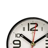 Будильник-часы настольные &laquo;Классика&raquo;, 8&times;8 см, от батарейки АА, чёрный