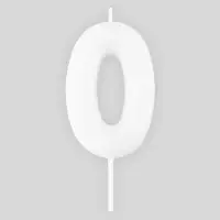 Свеча для торта, цифра «0», светится в темноте, 3,8 х 8 см