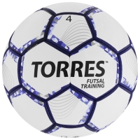 Футзальный мяч TORRES Futsal Training, FS32044, ручная сшивка, 32 панели, р. 4, PU