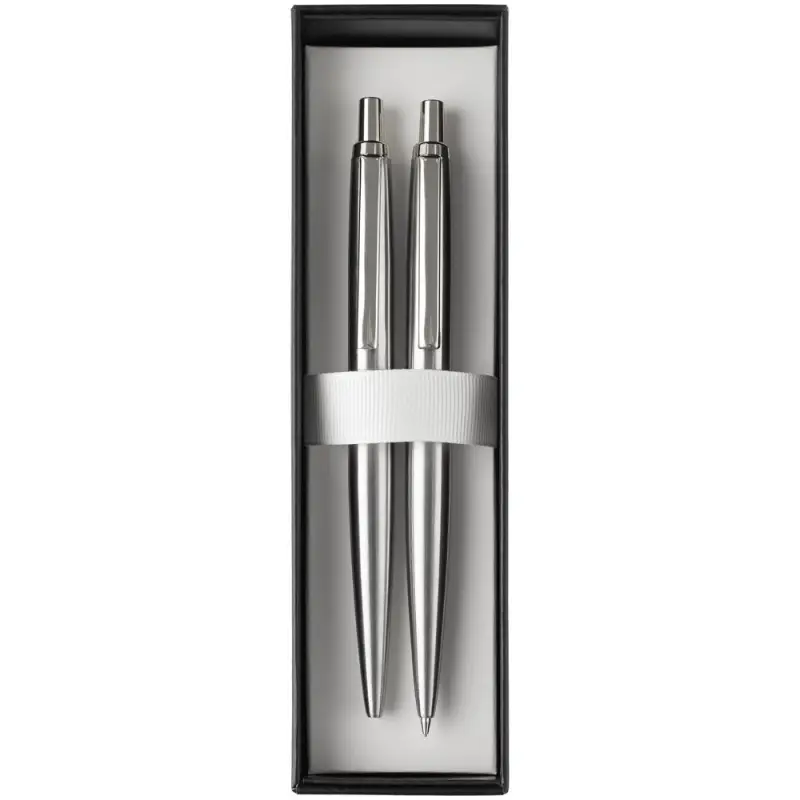 Набор из механического карандаша и ручки Poetica, серебристый