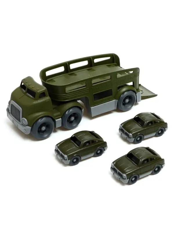 Грузовик - автовоз детский, с 3 машинками, цвет МИКС