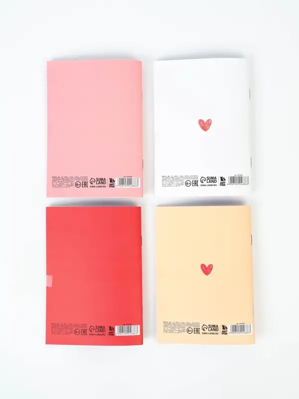 Блокнот А6, 32 л софт-тач МИКС "Котики"