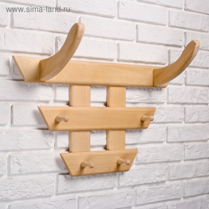 Вешалка Вешалка "Бык" ЛИПА 4 крючка 49×35×22 см