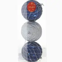 Ёлочные игрушки &laquo;Корнелия сеточка&raquo;, шары новогодние, d=10 см, набор 3 шт., серебристо-синий