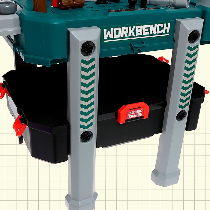 Игровой модуль 2 в 1 «Верстак», 78 элементов Игровой модуль 2 в 1 «Верстак», 78 элементов