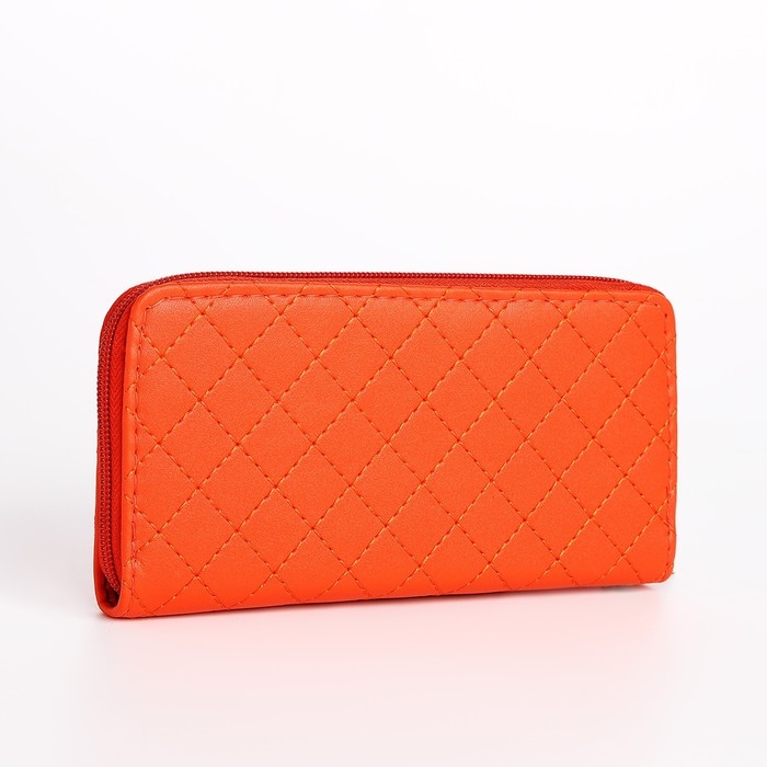 Кошелёк женский на молнии, цвет оранжевый Кошелёк женский на молнии, цвет оранжевый