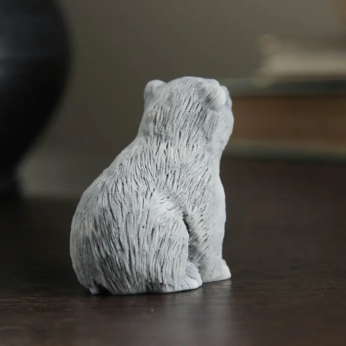 Фигурка &laquo;Медвежонок сидит&raquo;, мраморная крошка, 4.5 см