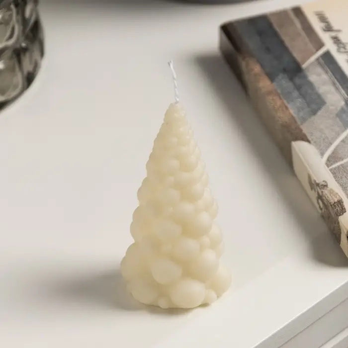 Светодиодная фигура &laquo;Ёлочка&raquo; 10&times;5 см, от батареек AG13&times;3, свечение тёплое белое