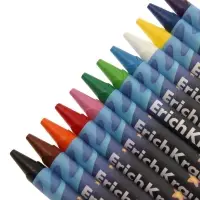 Восковые мелки 12 цветов, ErichKrause Kids Space Animals, трёхгранные