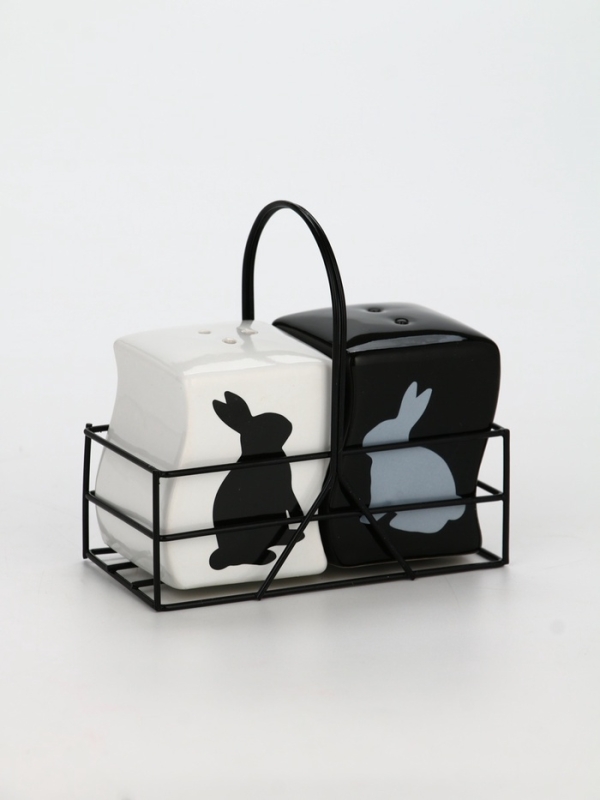 Набор для специй на подставке Дорого внимание «Зайки», 2 шт