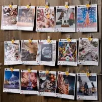 Гирлянда &laquo;Нить&raquo; 2 м, роса с насадками &laquo;Прищепки-цыплёнок&raquo;, IP20, серебристая нить, 20 LED, от батареек АА&times;2, свечение тёплое белое