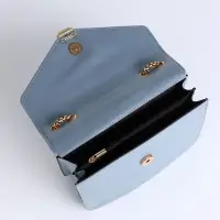 Сумка женская мессенджер на магните, 20&times;6&times;13 см, голубая