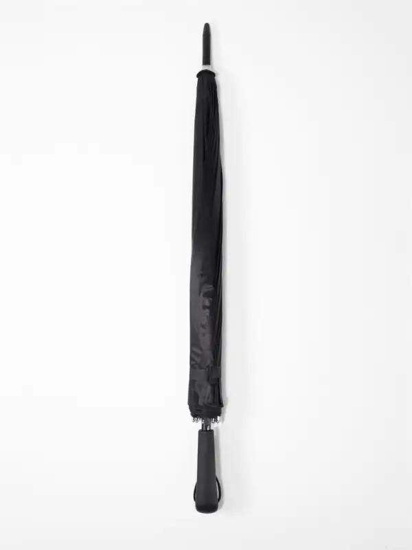 Зонт - трость полуавтоматический &laquo;Однотонный&raquo;, 16 спиц, R=48/55 см, d=96 см, чёрный