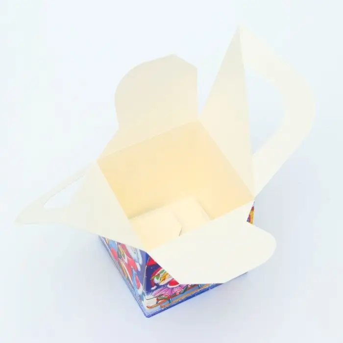 Подарочная коробка Новогодняя Кубик большой «Вечеря» 12×12×12 см Подарочная коробка Новогодняя Кубик большой «Вечеря» 12×12×12 см