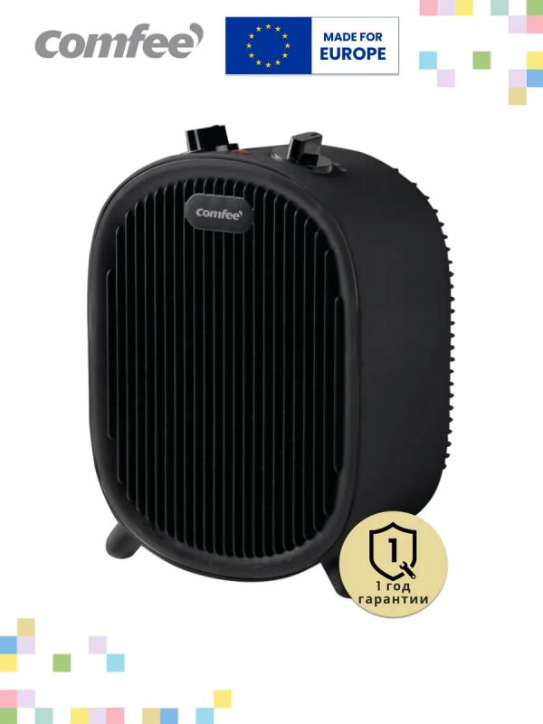 Тепловентилятор обогреватель настольный CFH2001, черный Тепловентилятор обогреватель настольный CFH2001, черный