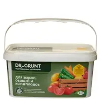 Удобрение минеральное для зелени, овошей, корнеплодов, Dr.Grunt, ведро, 3.3 л