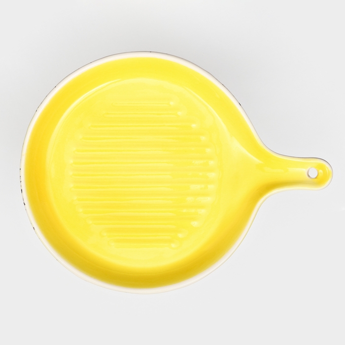 Форма для запекания керамическая «Классика», жёлтая, 1 сорт, Иран