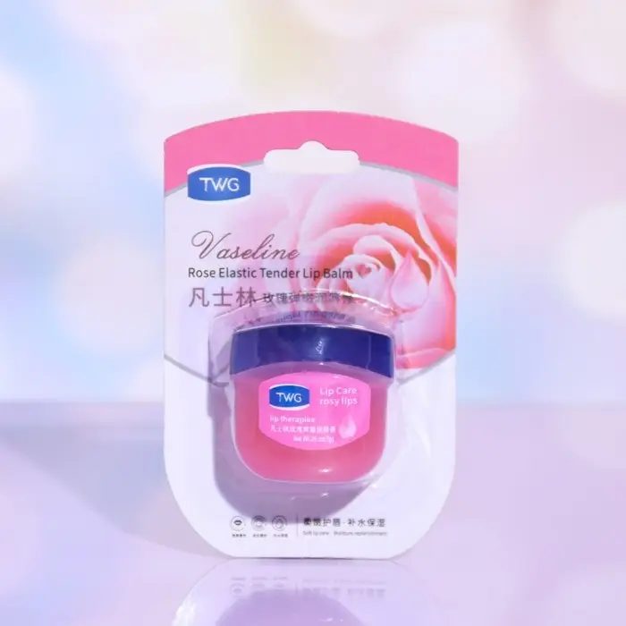 Вазелин косметический для губ с розой Вазелин косметический для губ с розой