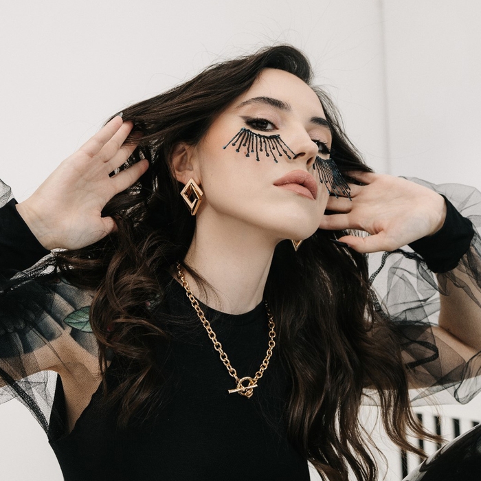 Серьги металл «Геометрия» симбиоз, цвет золото Серьги металл «Геометрия» симбиоз, цвет золото