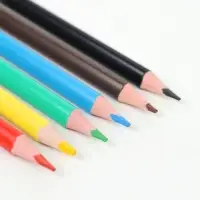 Цветные карандаши, пластиковые, 6 цветов, мини, шестигранные, БукиБяки