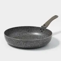 Сковорода Onyx, d=28 см, съёмная ручка, стеклянная крышка, антипригарное покрытие, алюминий, серая