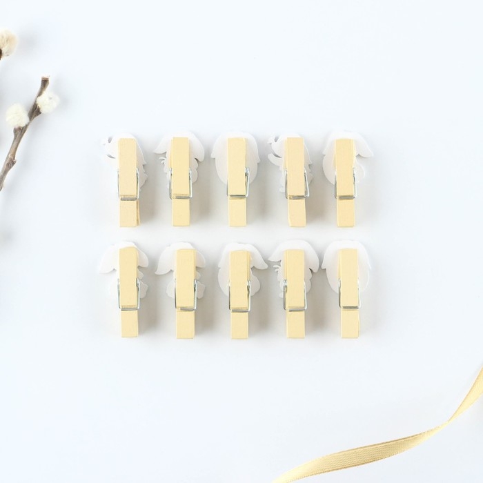 Набор прищепок для украшения вербы «Кролики» на пасху, 10 х 12 см. Набор прищепок для украшения вербы «Кролики» на пасху, 10 х 12 см.